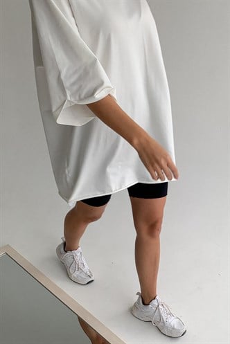 Mad Girls Oversize White T-shirt MG1354