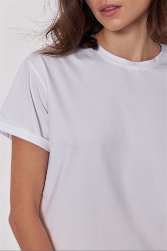 Mad Girls Beyaz Tişört MG1351