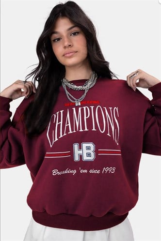 Mad Girls Maroon Sweatshirt MG930