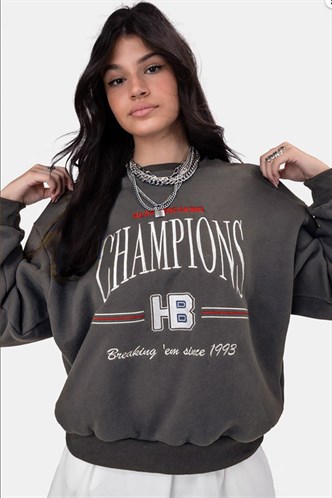 Mad Girls Füme Kadın Sweatshirt MG930