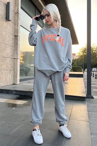 Mad Girls Gray Tracksuit MG944