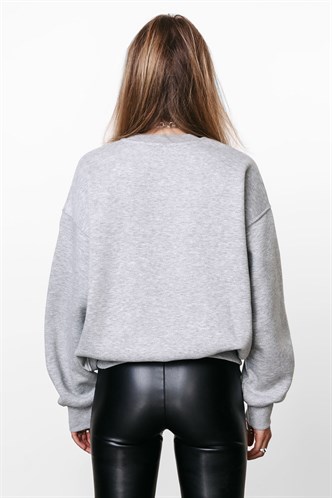 Mad Girls Gray Sweatshirt MG925