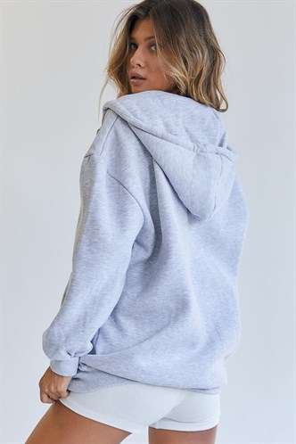 Mad Girls Karmelanj Kapüşonlu Şardonlu Sweatshirt MG1223