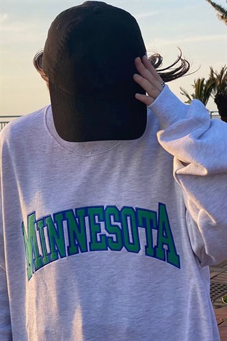 Mad Girls Gri Sweatshirt MG1268