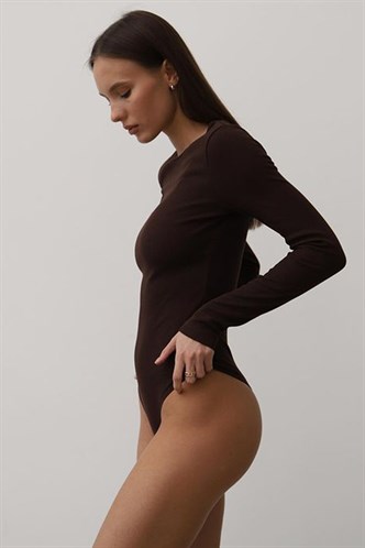 Mad Girls Brown Bodysuit MG1292