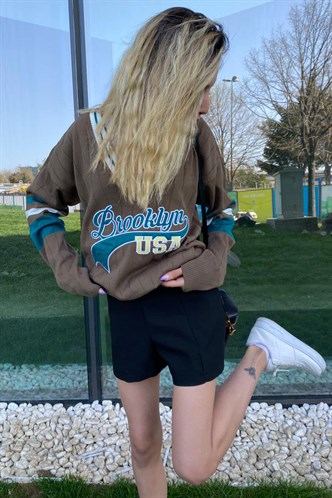 Mad Girls Brown Sweater MG1279