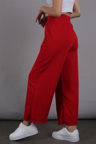 Mad Girls Red Bell Bottom Sweatpants MG1100