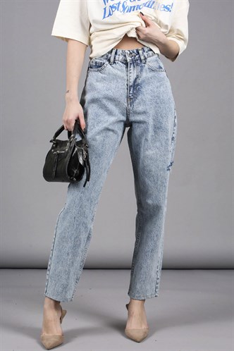 Mad Girls Mavi Yandan Yırtık Detaylı  Jean MG1159