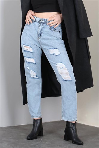 Mad Girls Mavi Yırtık Jean MG1150