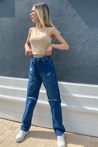 Mad Girls Ripped Blue Jeans MG1158