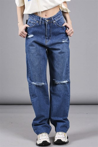 Mad Girls Ripped Blue Jeans MG1158