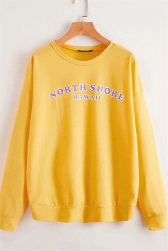 Mad Girls Sarı Sweatshirt MG823