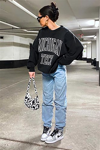 Mad Girls Anthracite Sweatshirt MG922