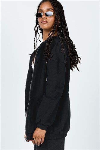 Mad Girls Black Hoodie Sweatshirt Mg1223