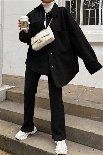 Black Oversize Overshirt MG1281
