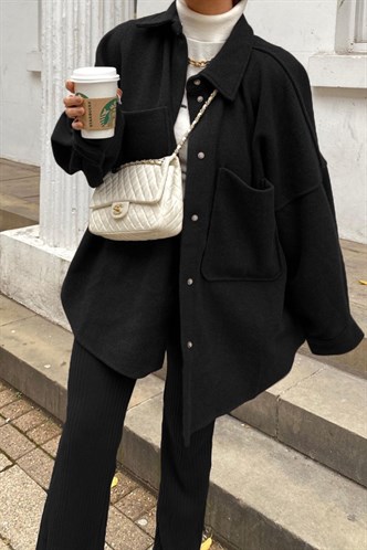 Black Oversize Overshirt MG1281