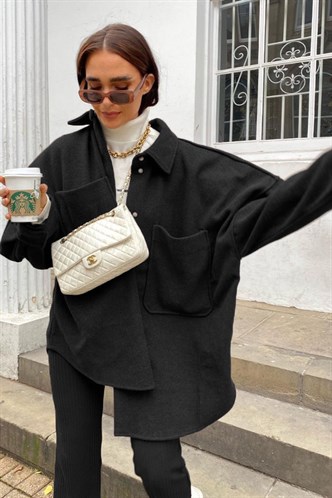Black Oversize Overshirt MG1281