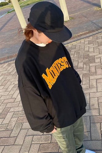 Mad Girls Siyah Sweatshirt MG1268