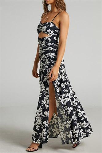 Mad Girls Desgined Black Long Dress MG1420