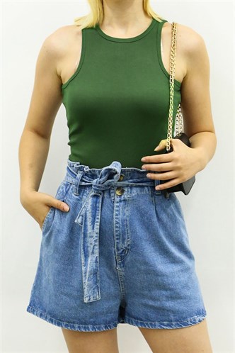 Mad Girls Yeşil Crop Top MG361