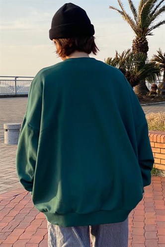 Mad Girls Green Sweatshirt MG1268