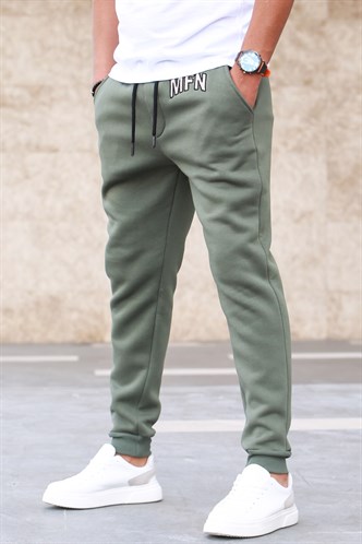 Madmext  3 İplik Şardonlu Haki Erkek Eşofman 5427