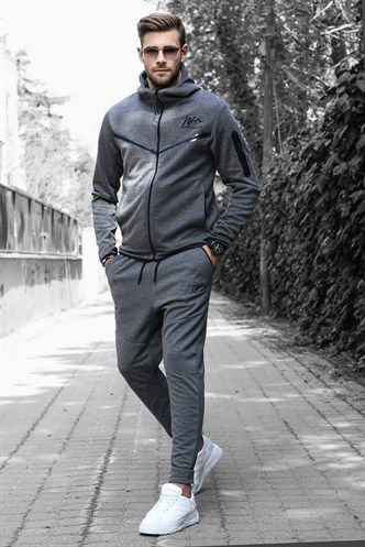 Madmext Antrasit Erkek Eşofman Takımı 5673