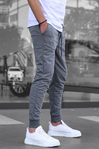 Madmext Antrasit Paçası Lastikli Erkek Eşofman 4821