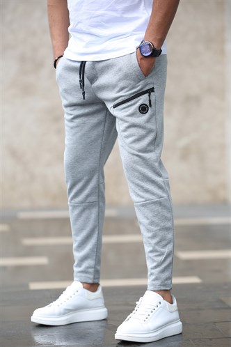 Madmext Basic Gri Eşofman 4207