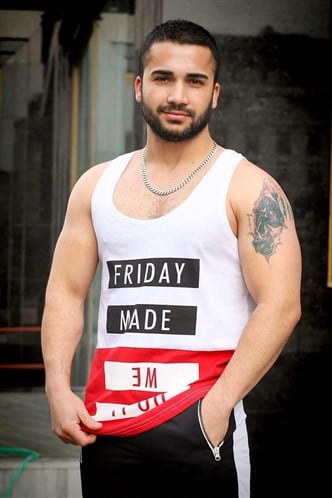 Madmext Baskılı Beyaz Atlet 3034