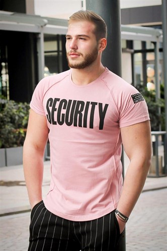 Madmext Baskılı Pembe Tişört 2880