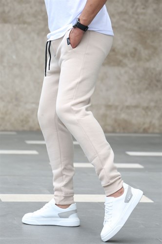 Madmext Bej Basic Eşofman 4210