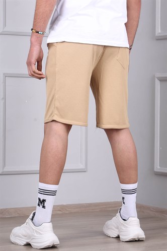 Madmext Bej Kapri Şort 5410