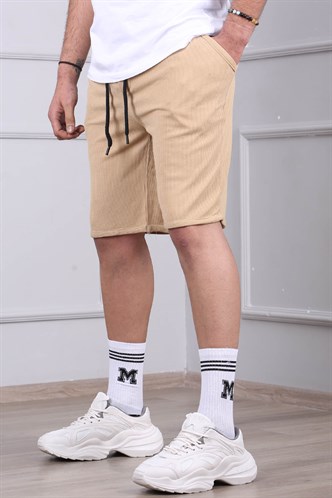 Madmext Bej Kapri Şort 5410