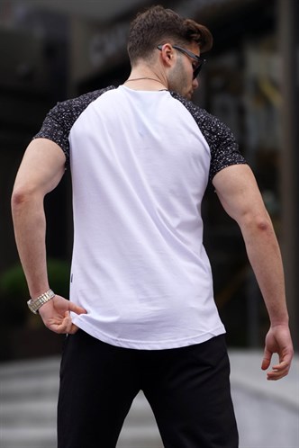 Madmext Beyaz Basic Erkek Tişört 4523