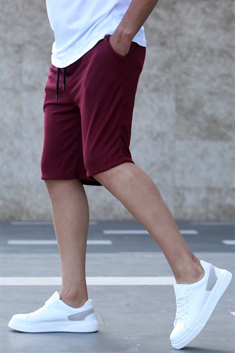 Madmext Bordo Kapri Şort 5410