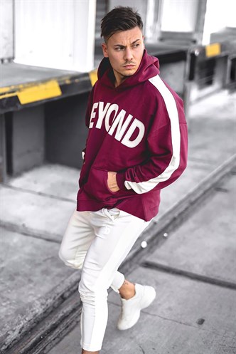 Madmext Bordo Kapüşonlu Sweatshirt 5327