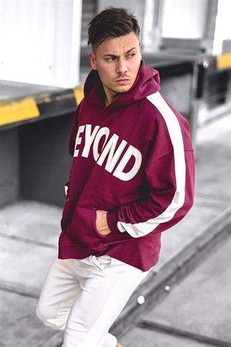 Madmext Bordo Kapüşonlu Sweatshirt 5327