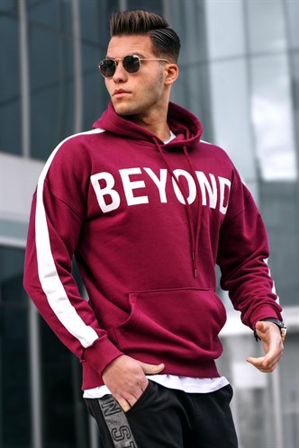 Madmext Bordo Kapüşonlu Sweatshirt 5327
