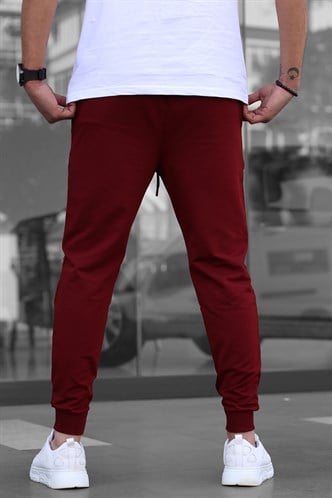 Madmext Bordo Paçası Lastikli Erkek Eşofman 4821