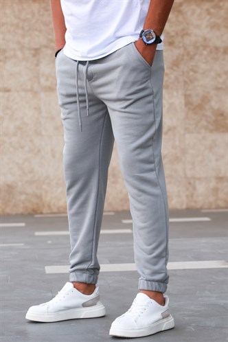 Madmext Boyalı Gri Basic Eşofman 5424
