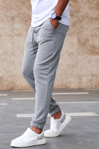 Madmext Boyalı Gri Basic Eşofman 5424