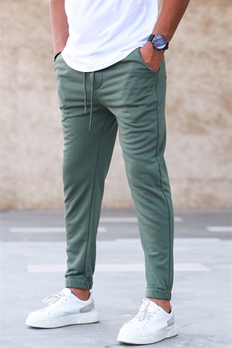 Madmext Haki Basic Eşofman 5424