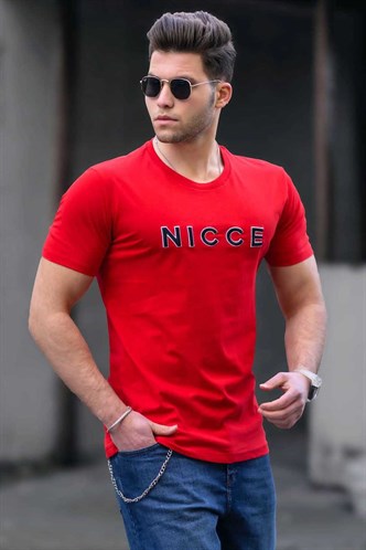 Madmext Men Printed Red T-shirt 4963