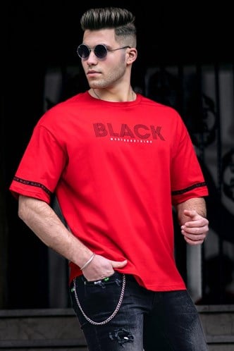 Madmext Men Printed Red T-shirt 4976