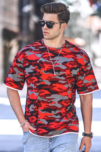 Madmext Men Red T-Shirt 4983