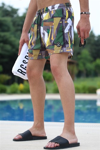 Madmext Men Anthracite Swim Shorts 5073