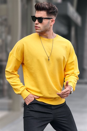 Madmext Sarı Erkek Sweatshirt 4782