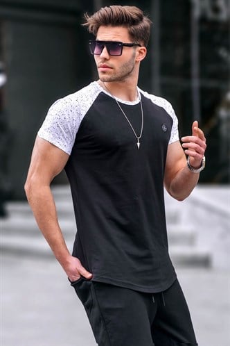 Madmext Siyah Basic Erkek Tişört 4523