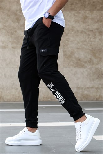 Madmext Siyah Baskılı Eşofman 4079